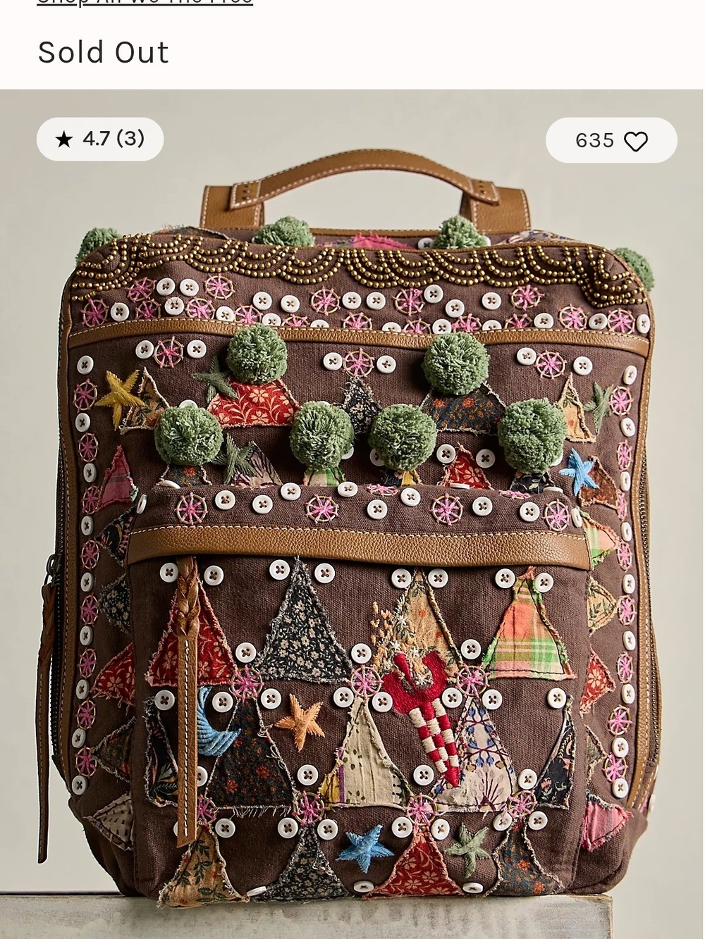 We The Free X Bexley  Backpack Tote - Brown